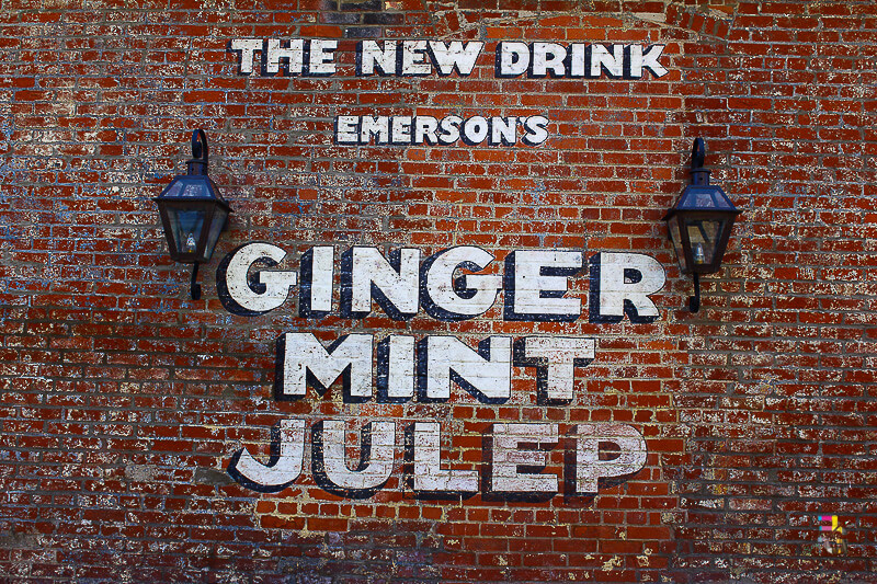 A Journey Of Colour - Ginger Mint Julep Sign Photo
