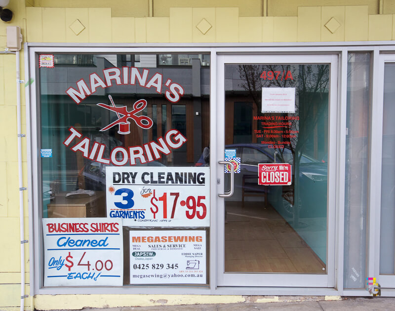 Those Little Shop Fronts - Marinas Tailoring Highett Photo