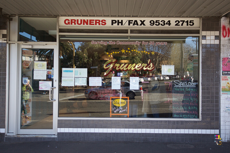 Those Little Shop Fronts - Gruners Butchers St Kilda Photo