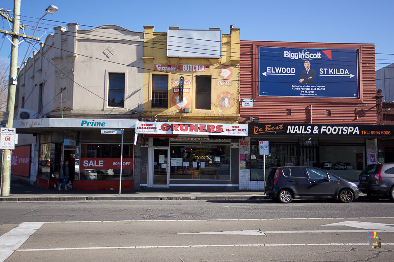 Those Little Shop Fronts - Gruners Butchers St Kilda Photo